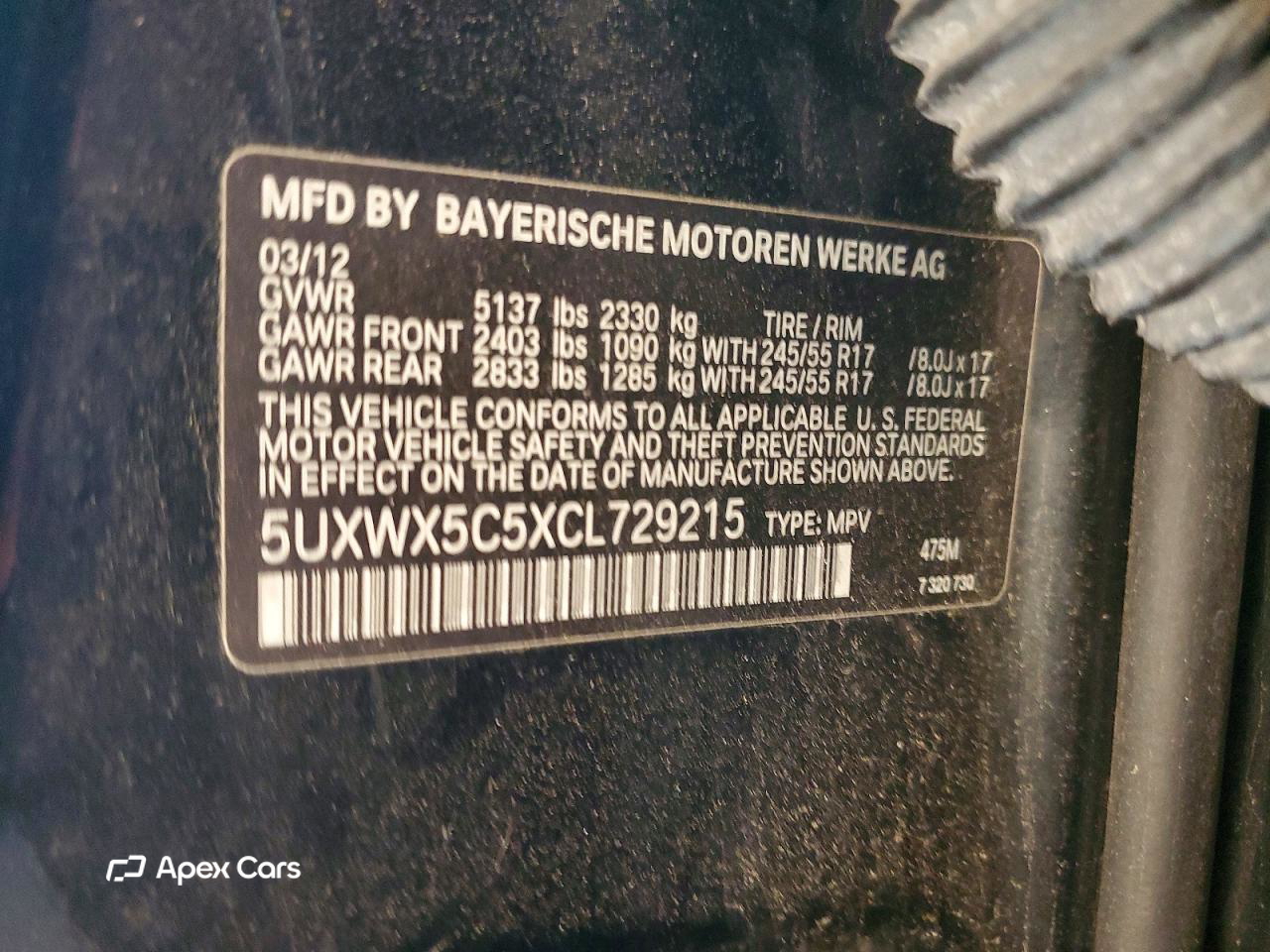 BMW X3 2012