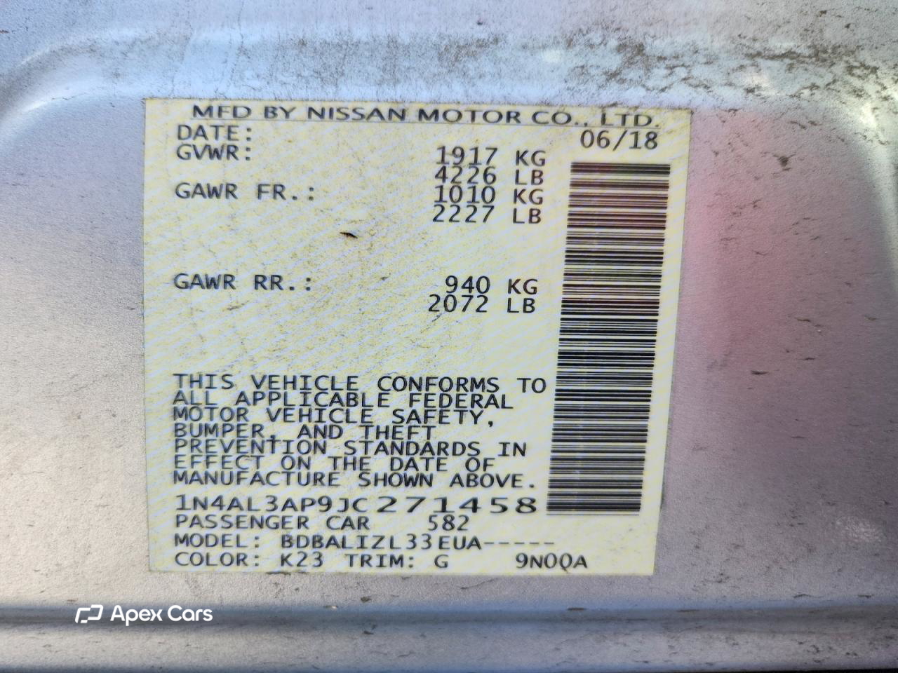 Nissan Altima 2018