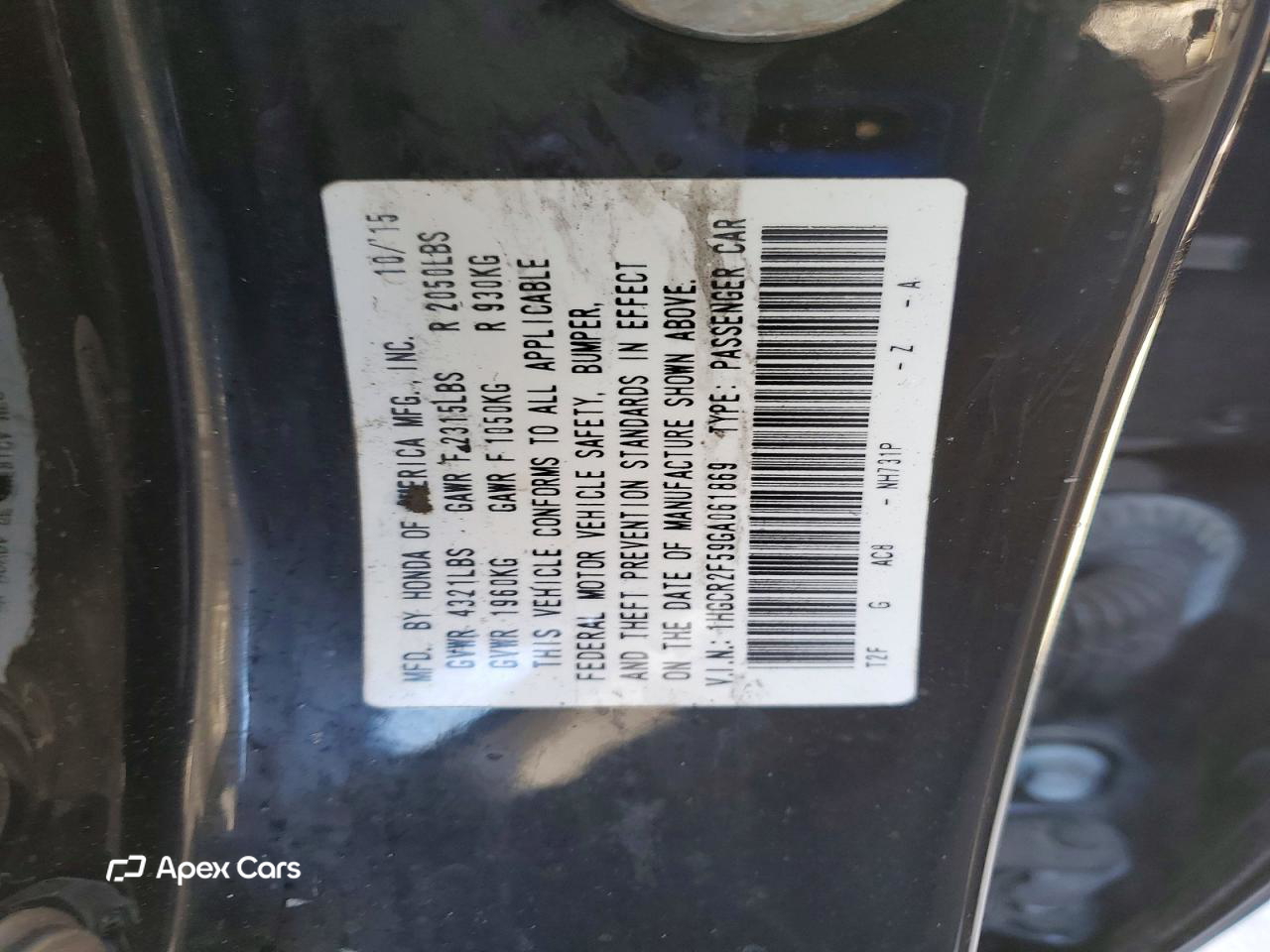 Honda Accord 2016