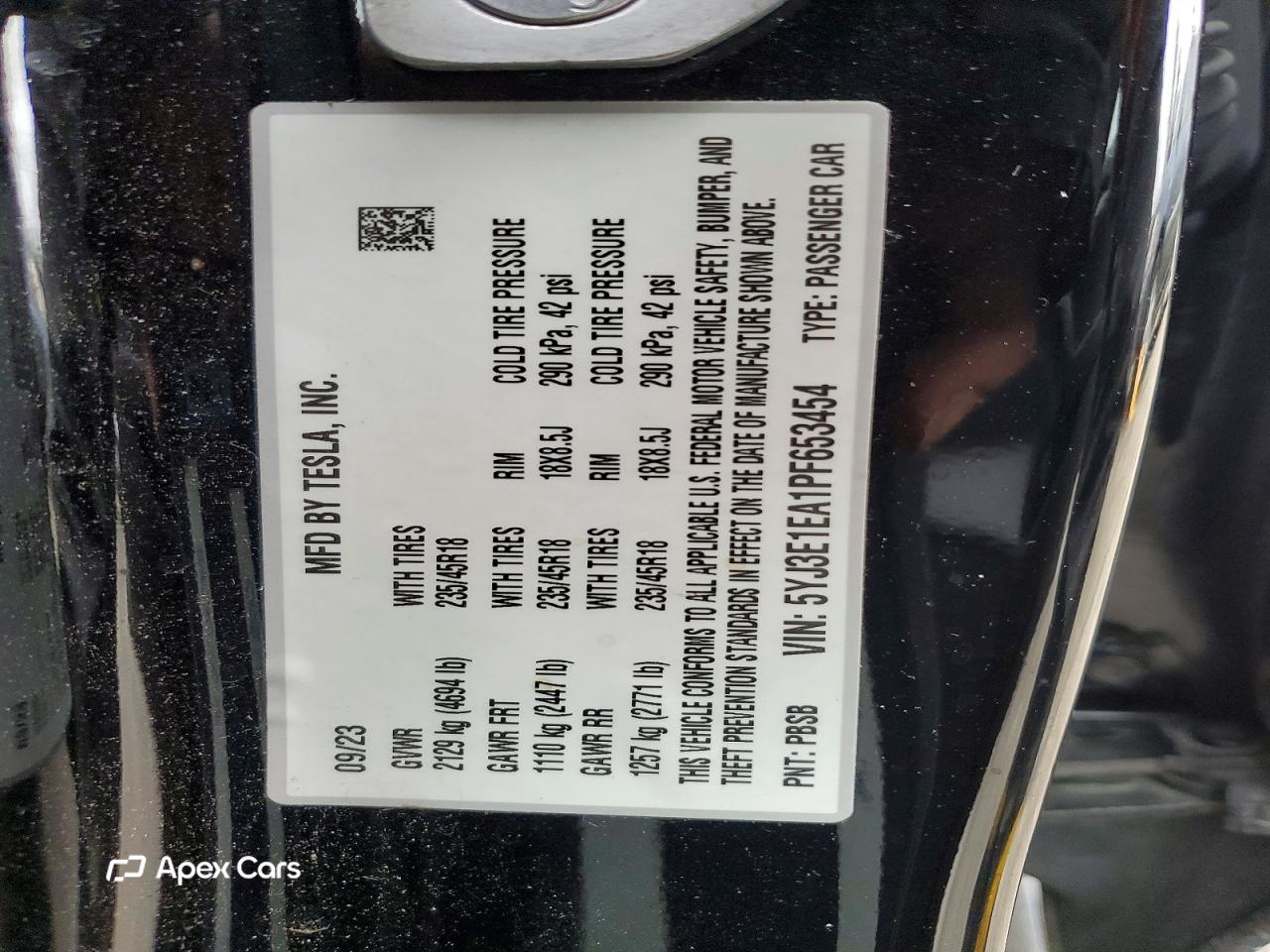 Tesla Model 3 2023