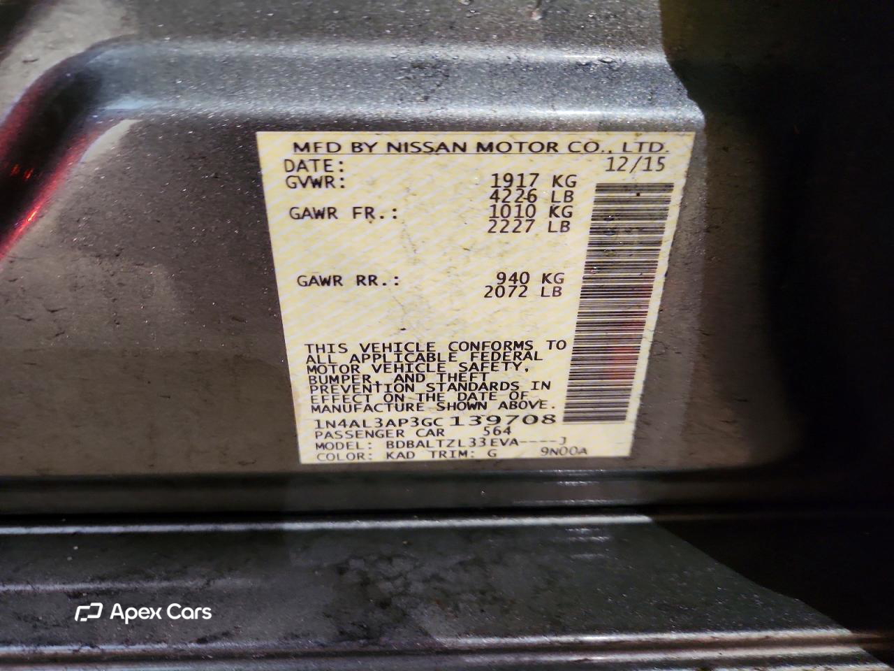 Nissan Altima 2016