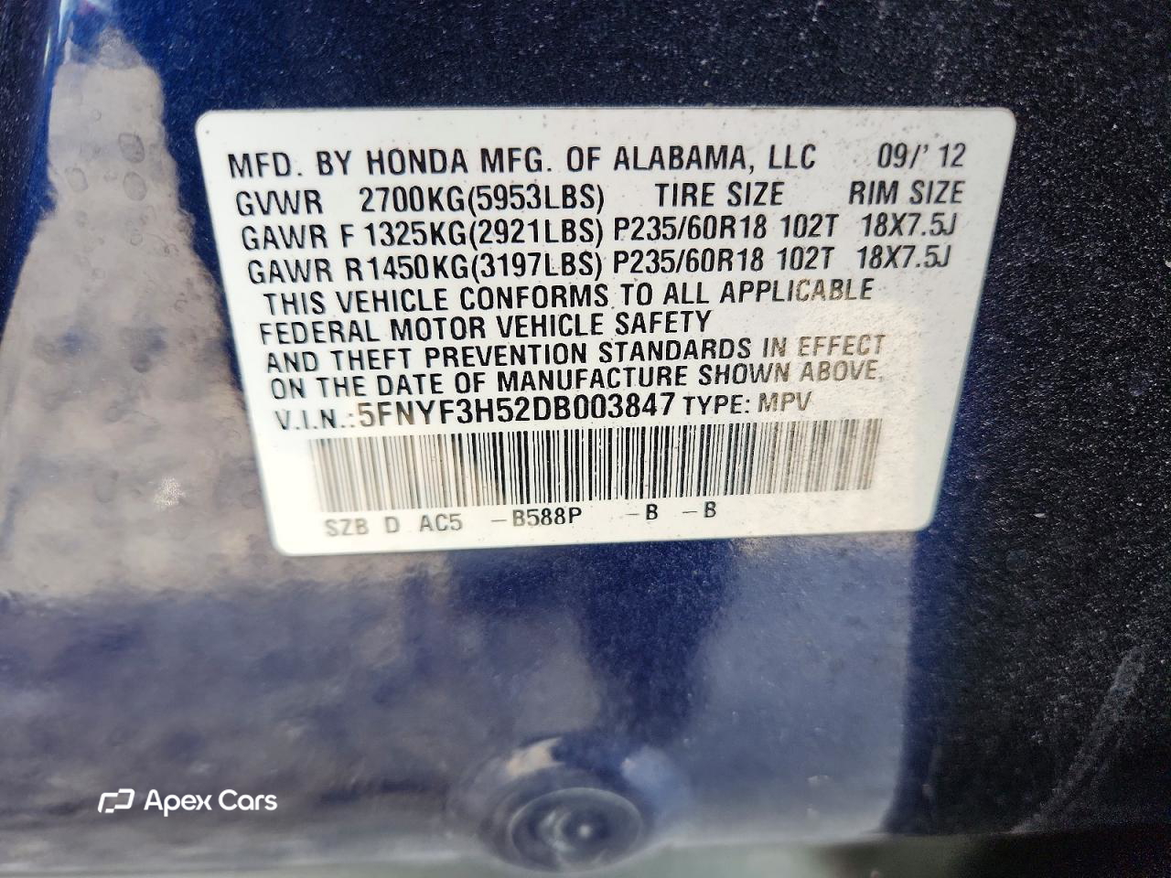 Honda Pilot 2013