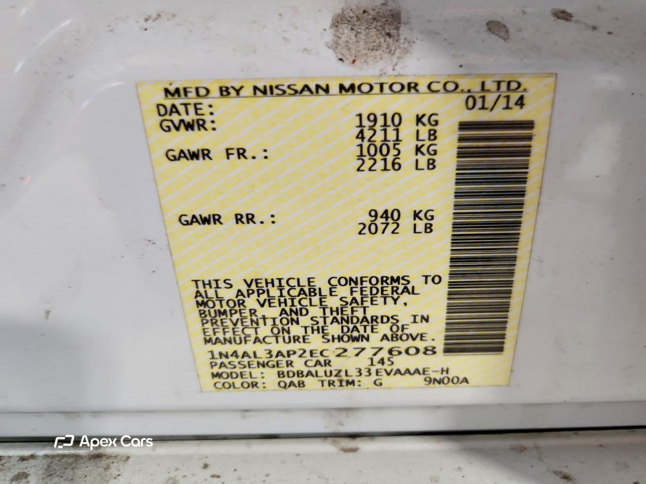 Nissan Altima 2014