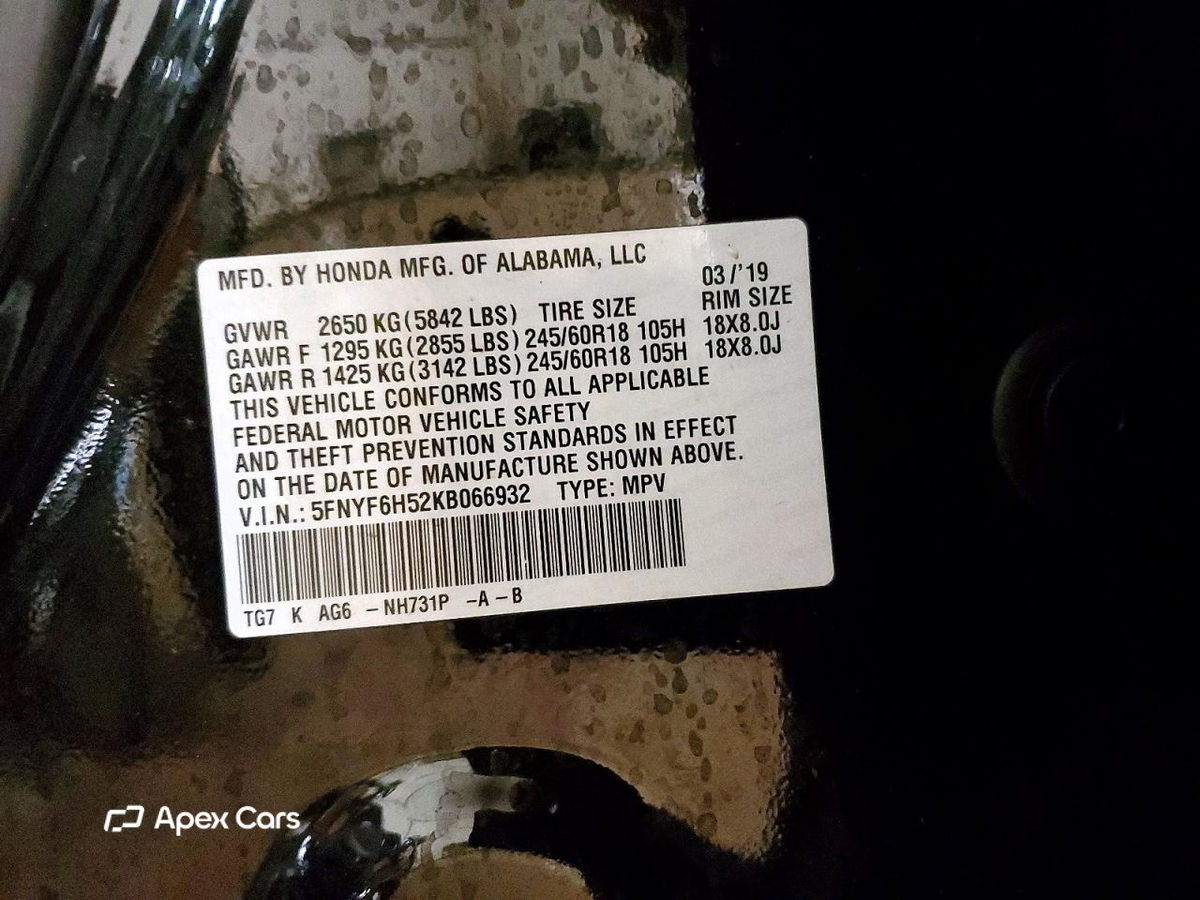 Honda Pilot 2019