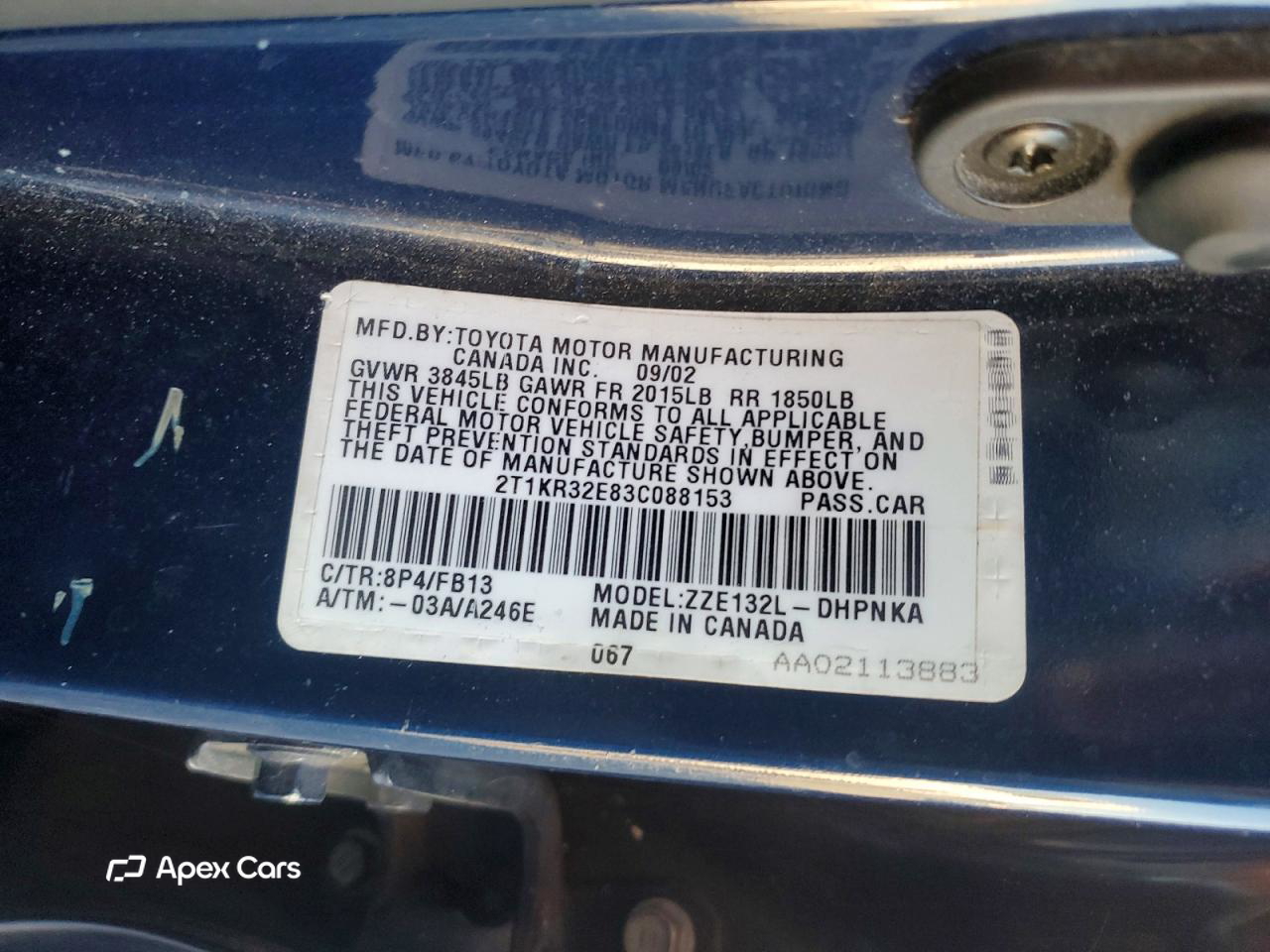 Toyota Matrix 2003
