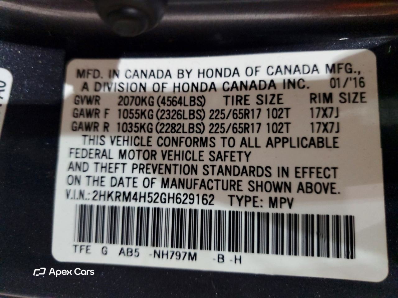 Honda CR-V 2016