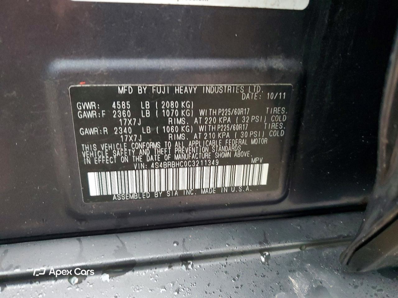 Subaru Outback 2012