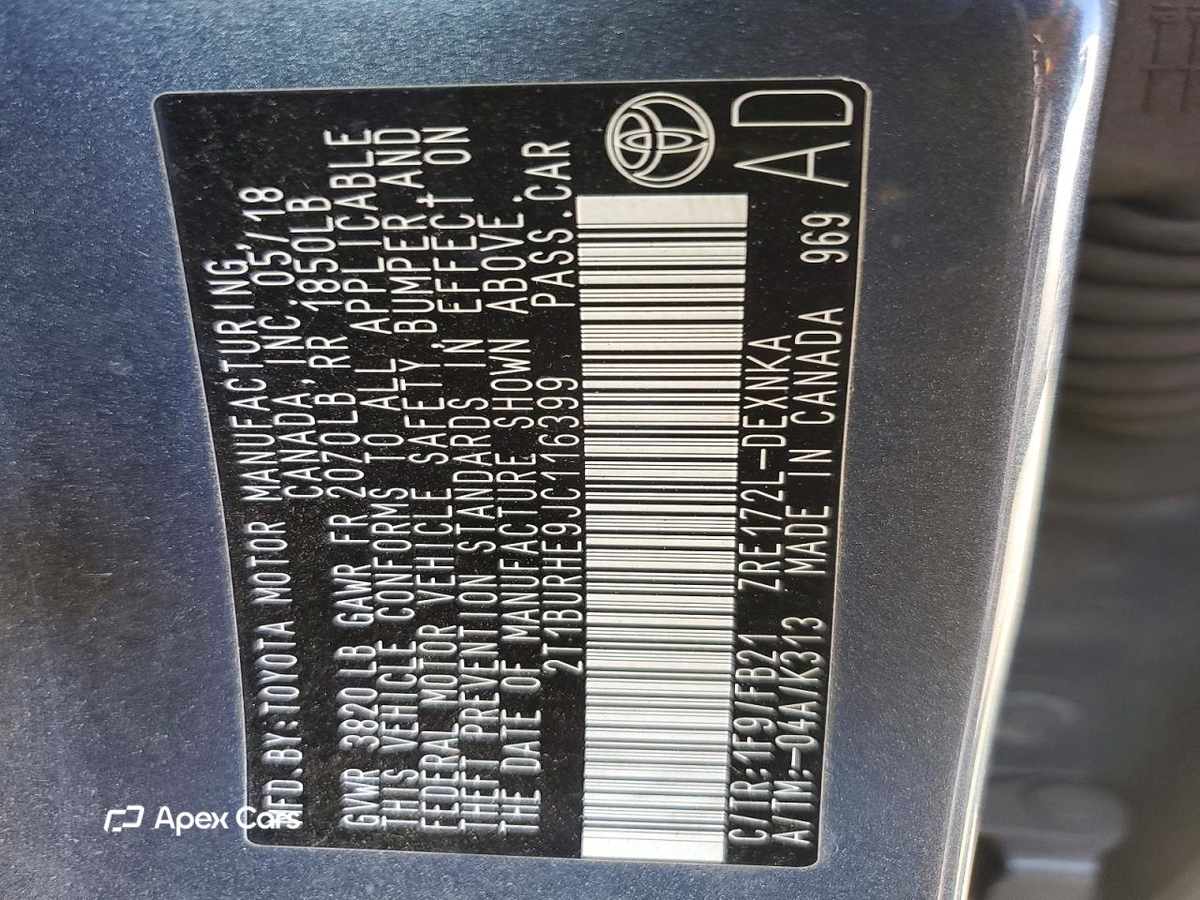 Toyota Corolla 2018