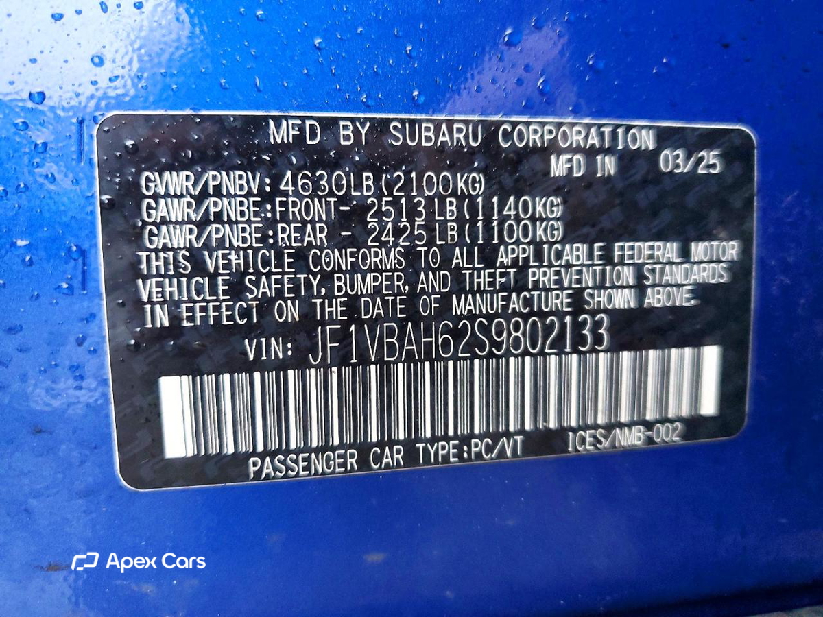 Subaru WRX 2025