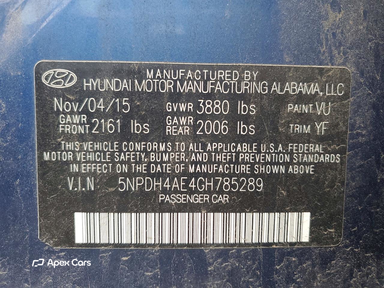 Hyundai Elantra 2016