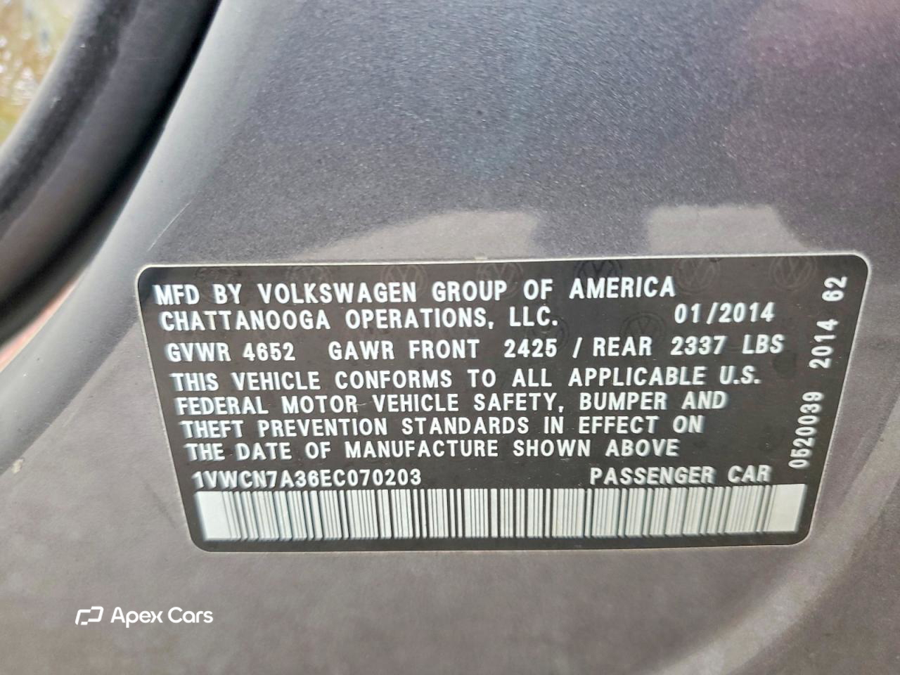 Volkswagen Passat 2014