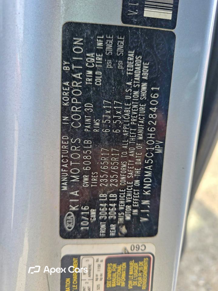Kia Sedona 2017
