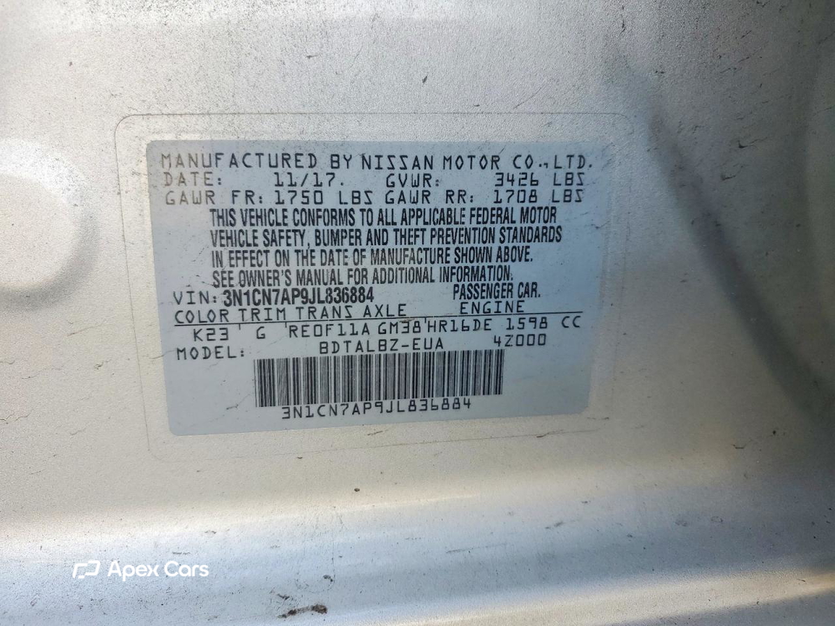 Nissan Versa 2018