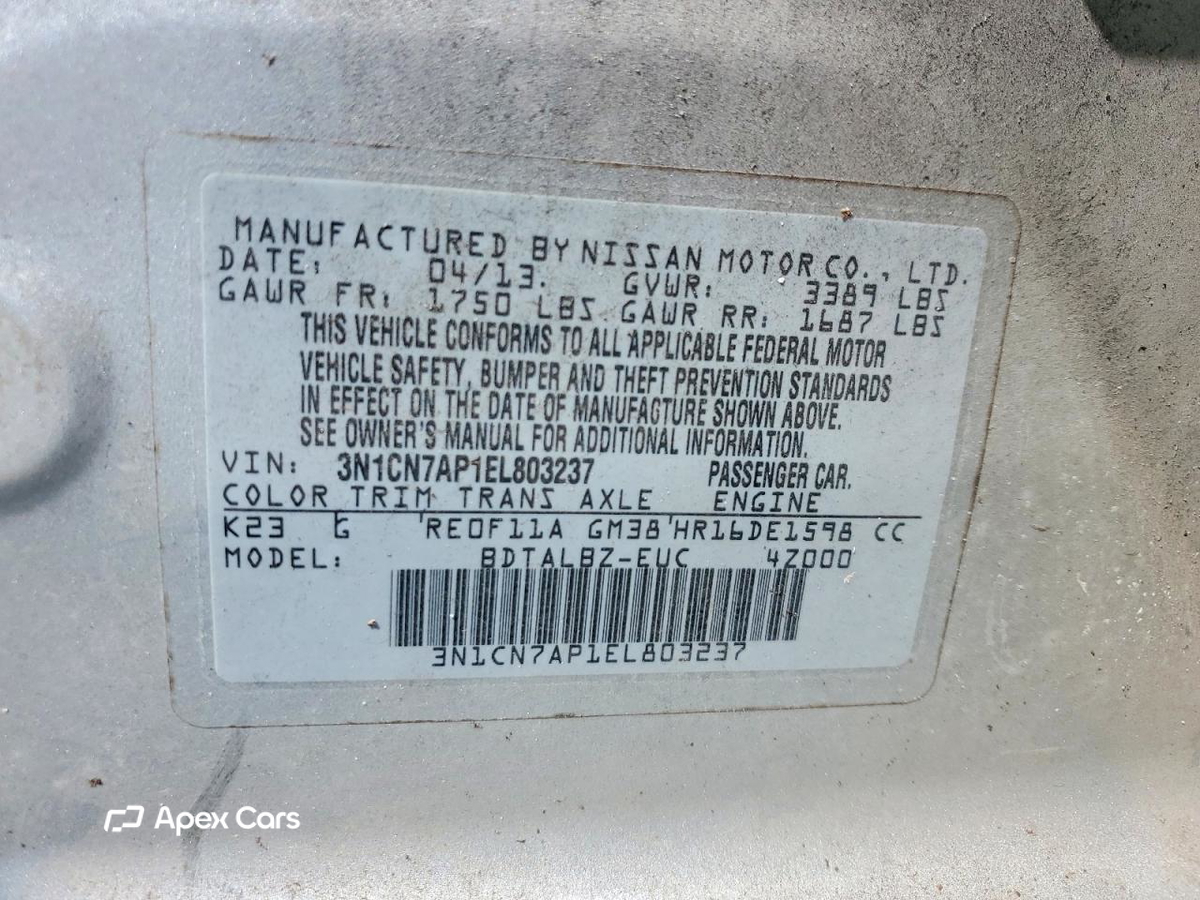 Nissan Versa 2014