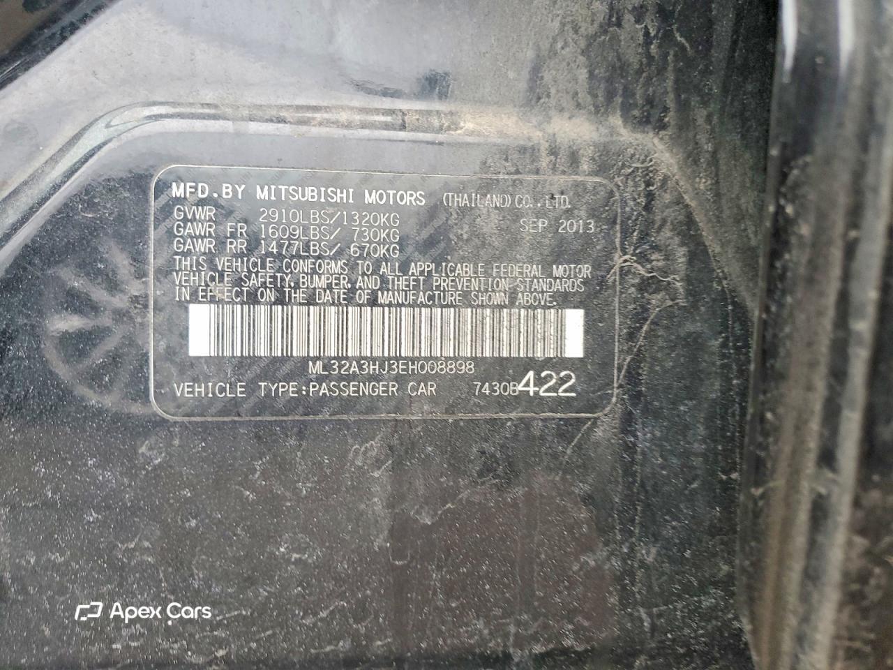 Mitsubishi Mirage 2014
