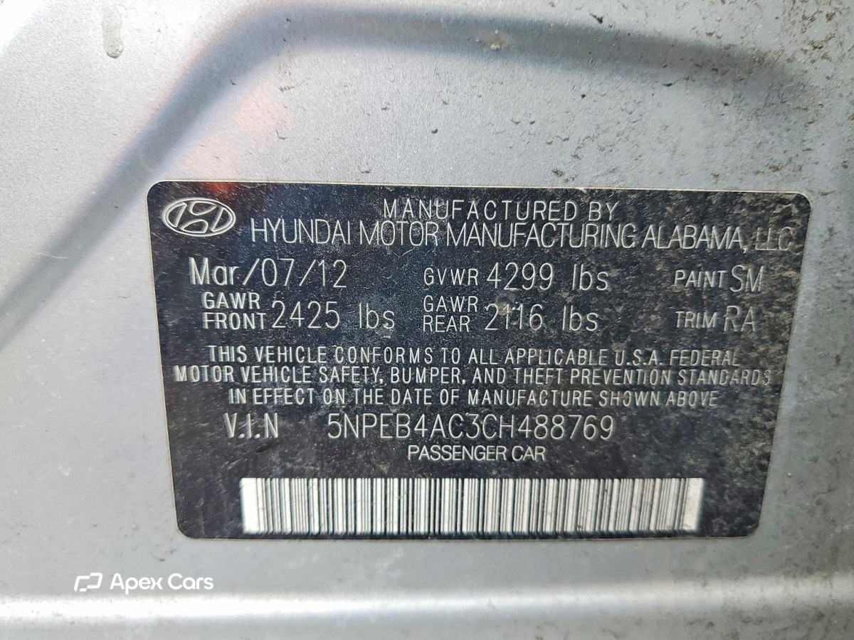 Hyundai Sonata 2012