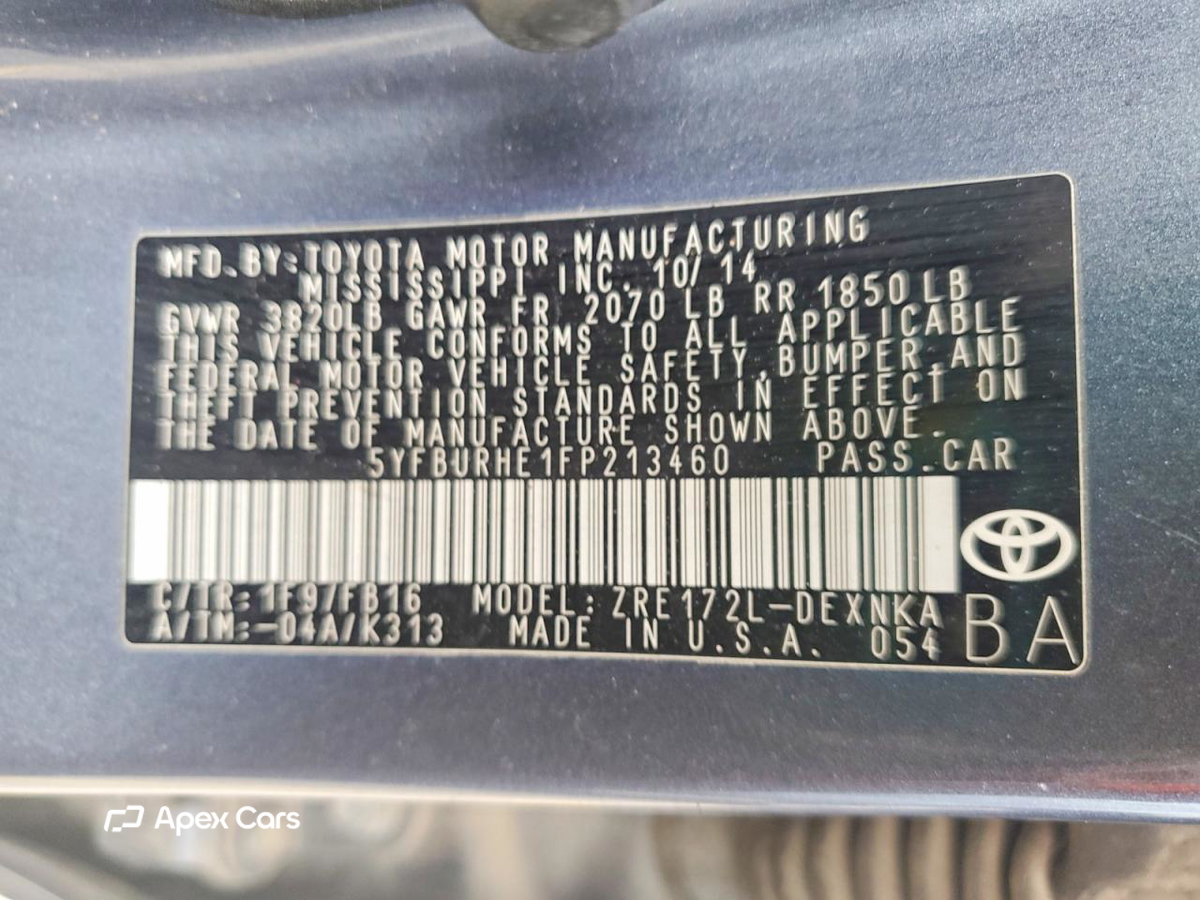 Toyota Corolla 2015