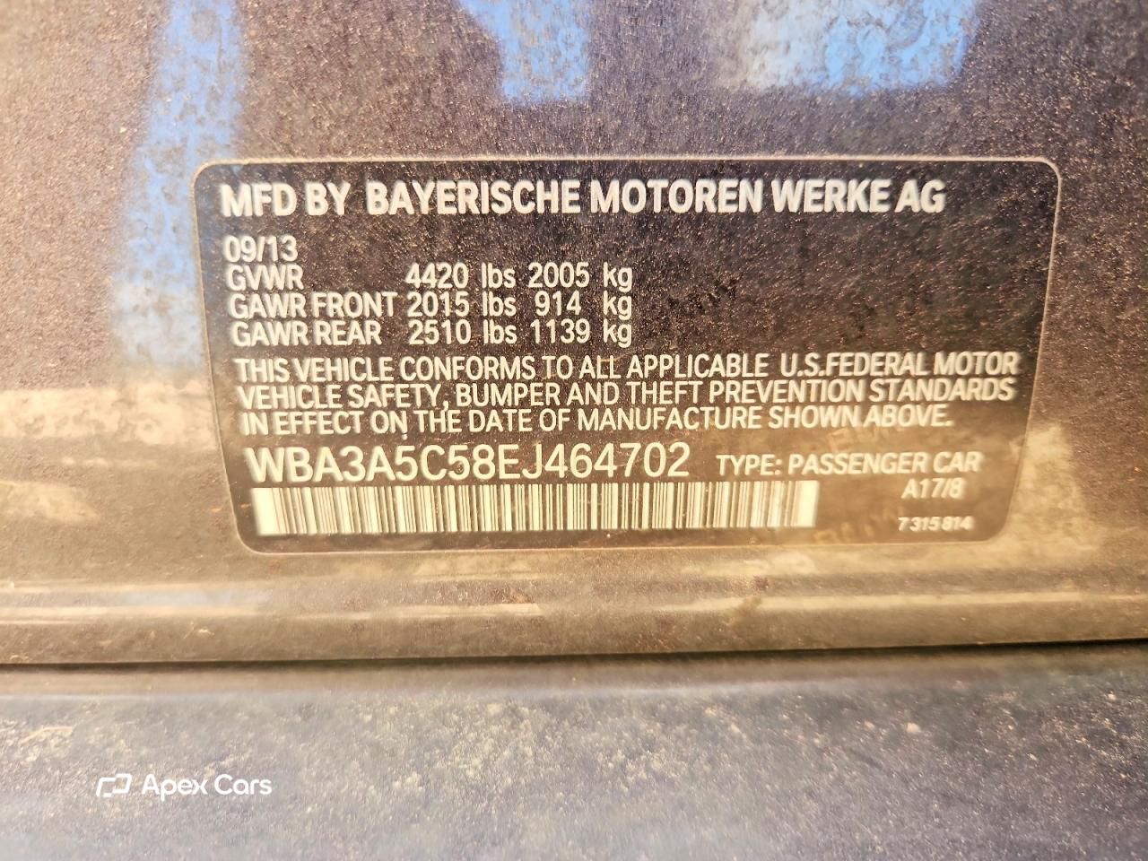 BMW Series 3 2014