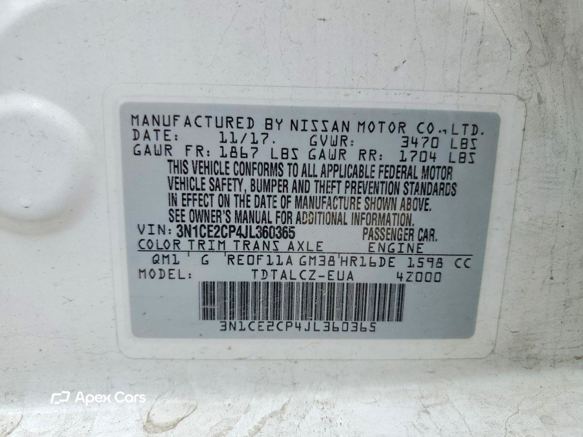 Nissan Versa 2018
