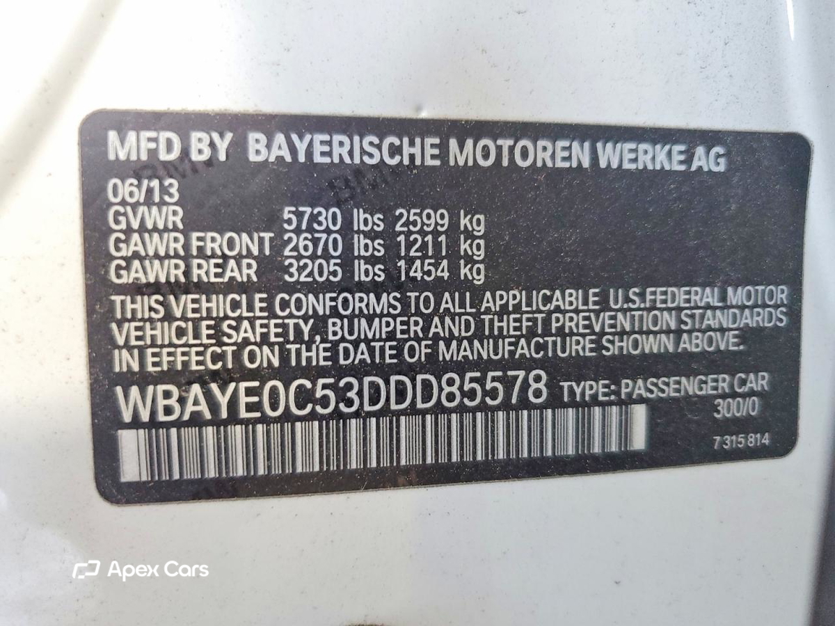 BMW Series 7 2013