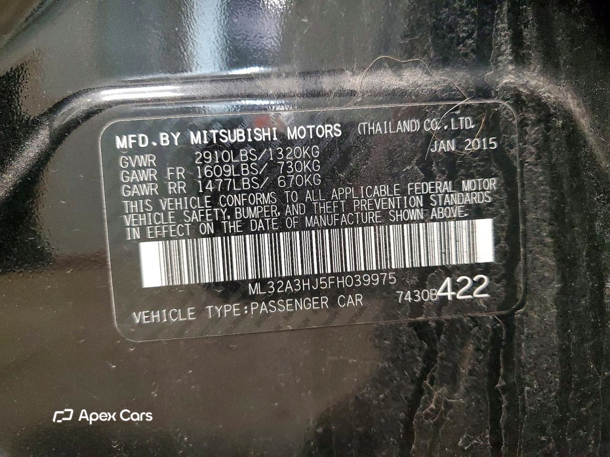 Mitsubishi Mirage 2015