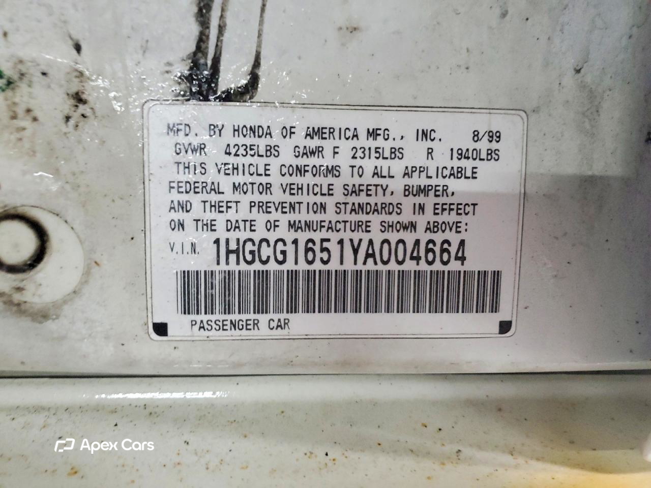 Honda Accord 2000