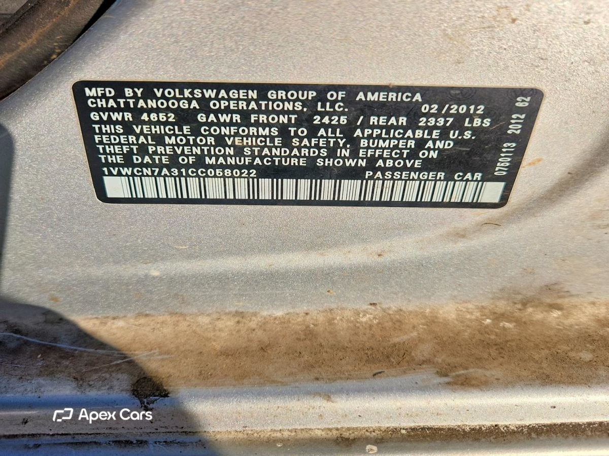 Volkswagen Passat 2012