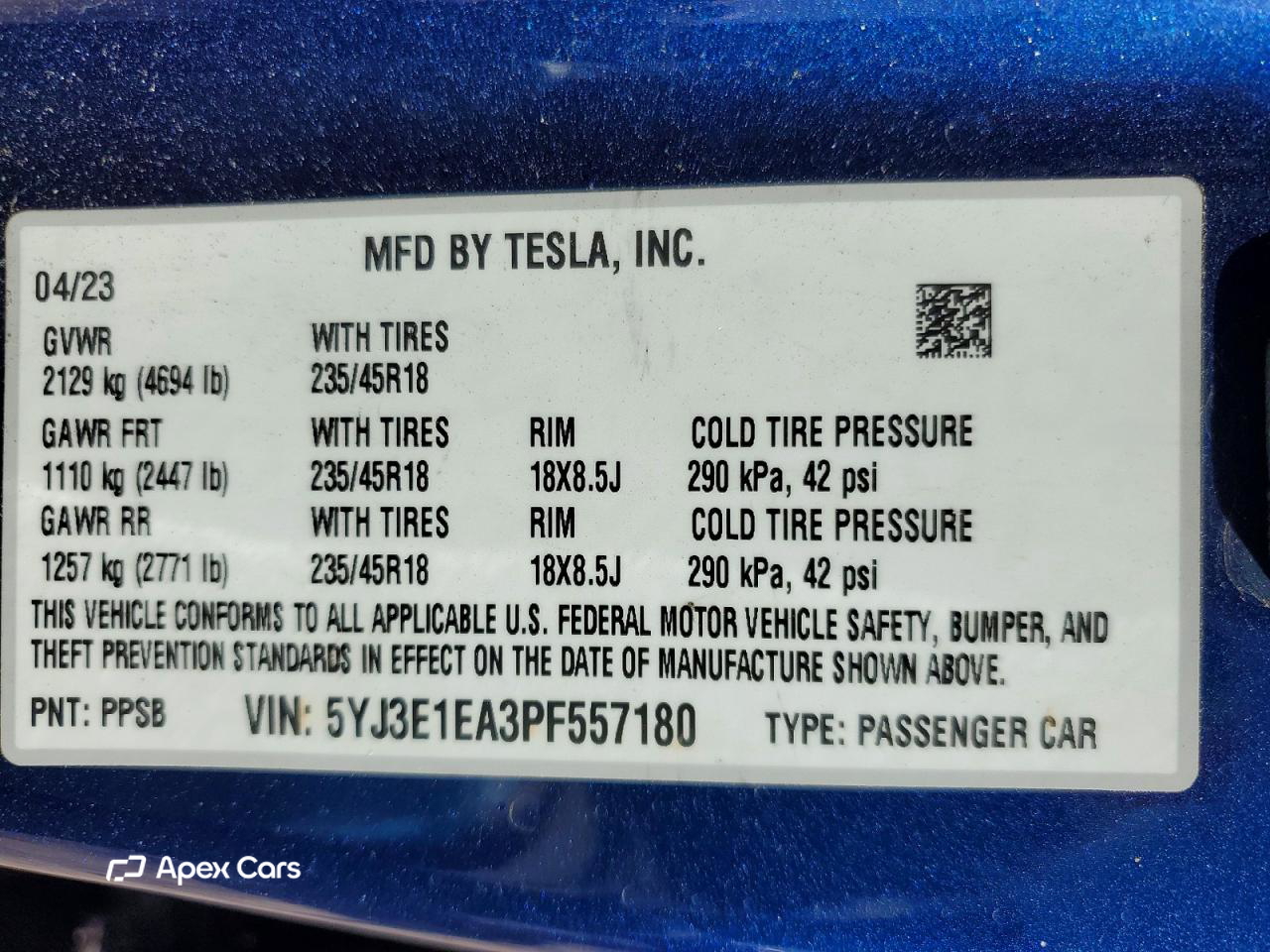 Tesla Model 3 2023