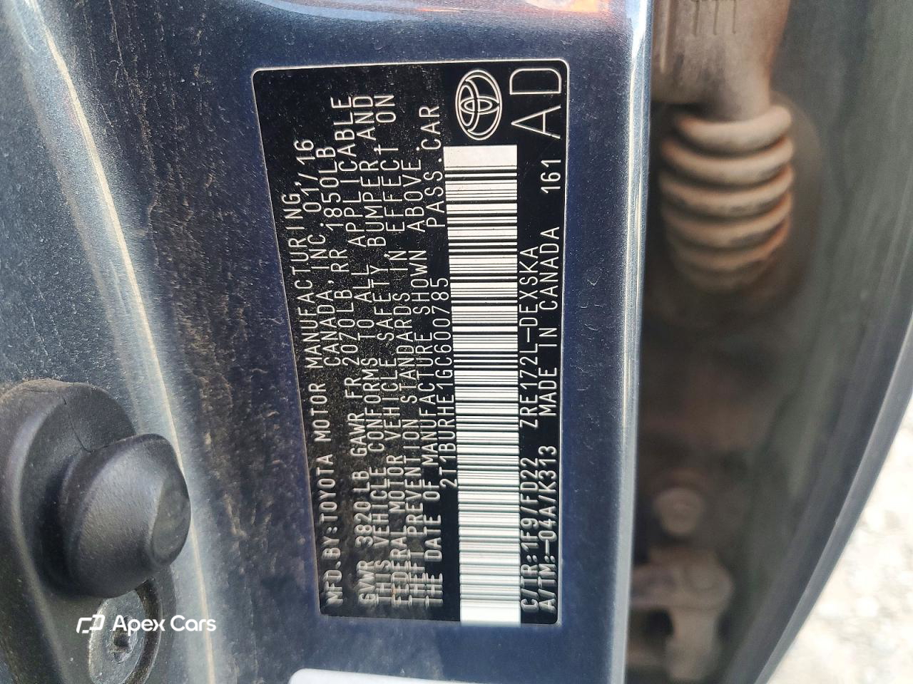 Toyota Corolla 2016