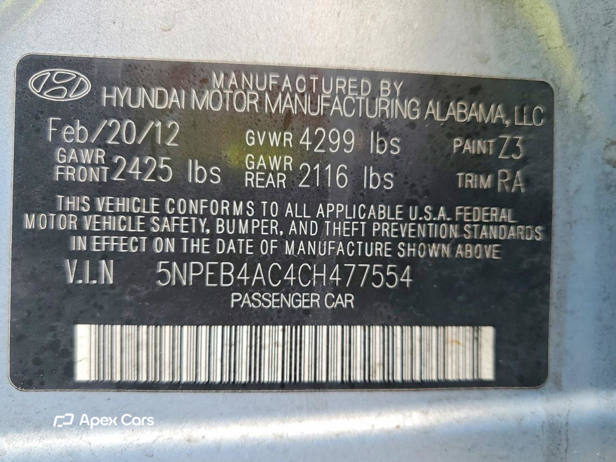 Hyundai Sonata 2012