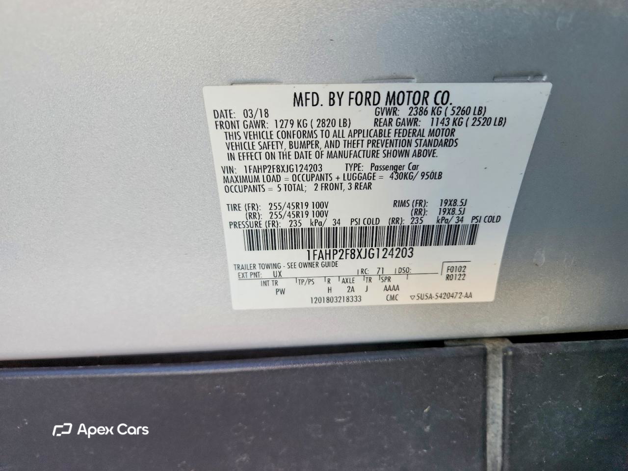 Ford Taurus 2018