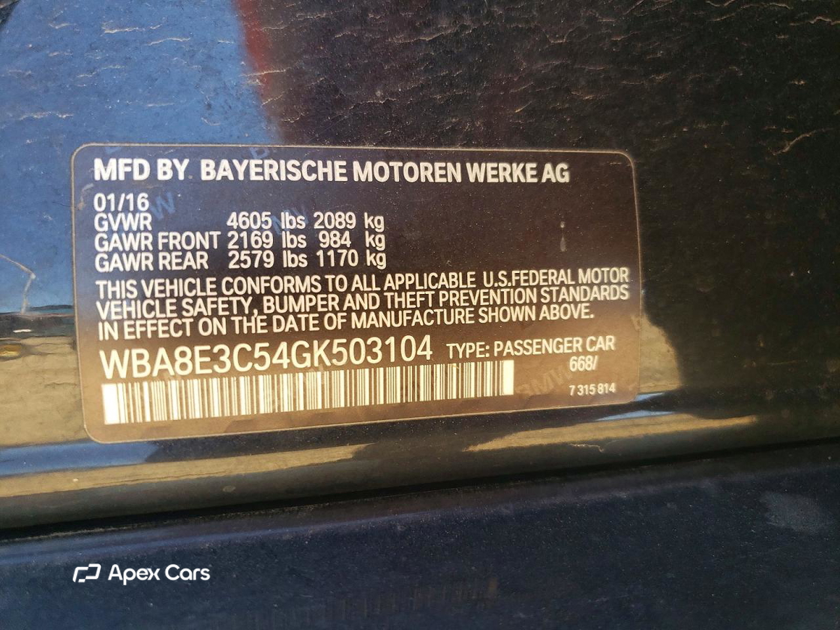 BMW Series 3 2016