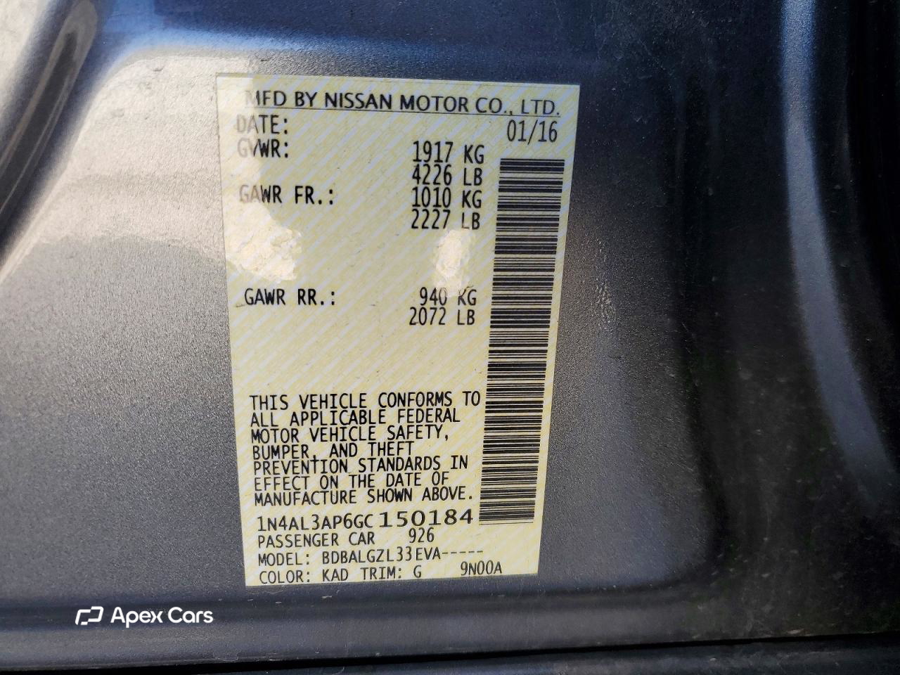 Nissan Altima 2016