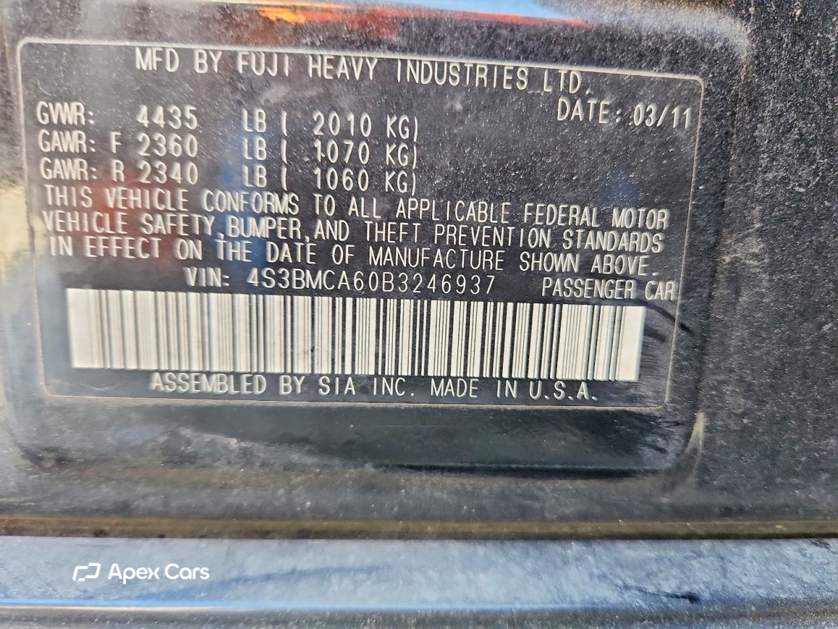 Subaru Legacy 2011