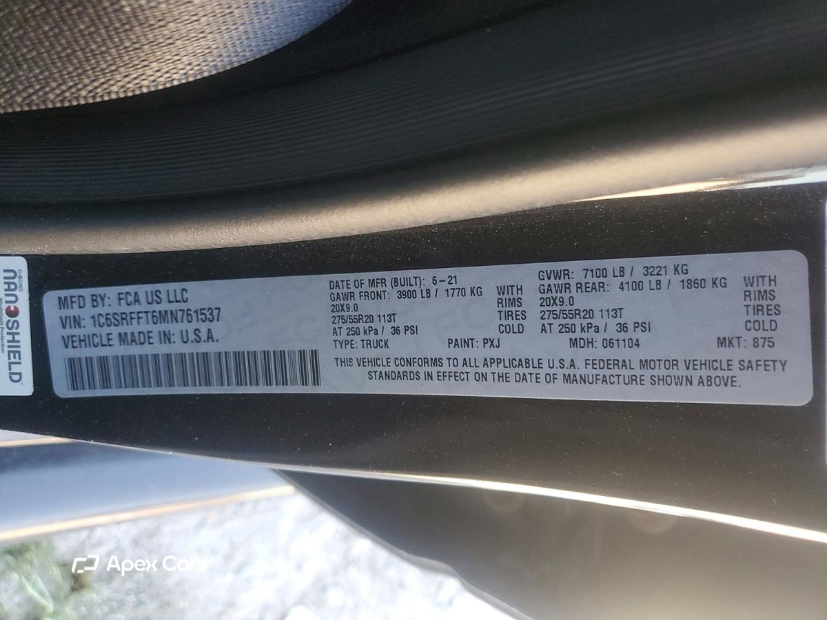 RAM 1500 2021