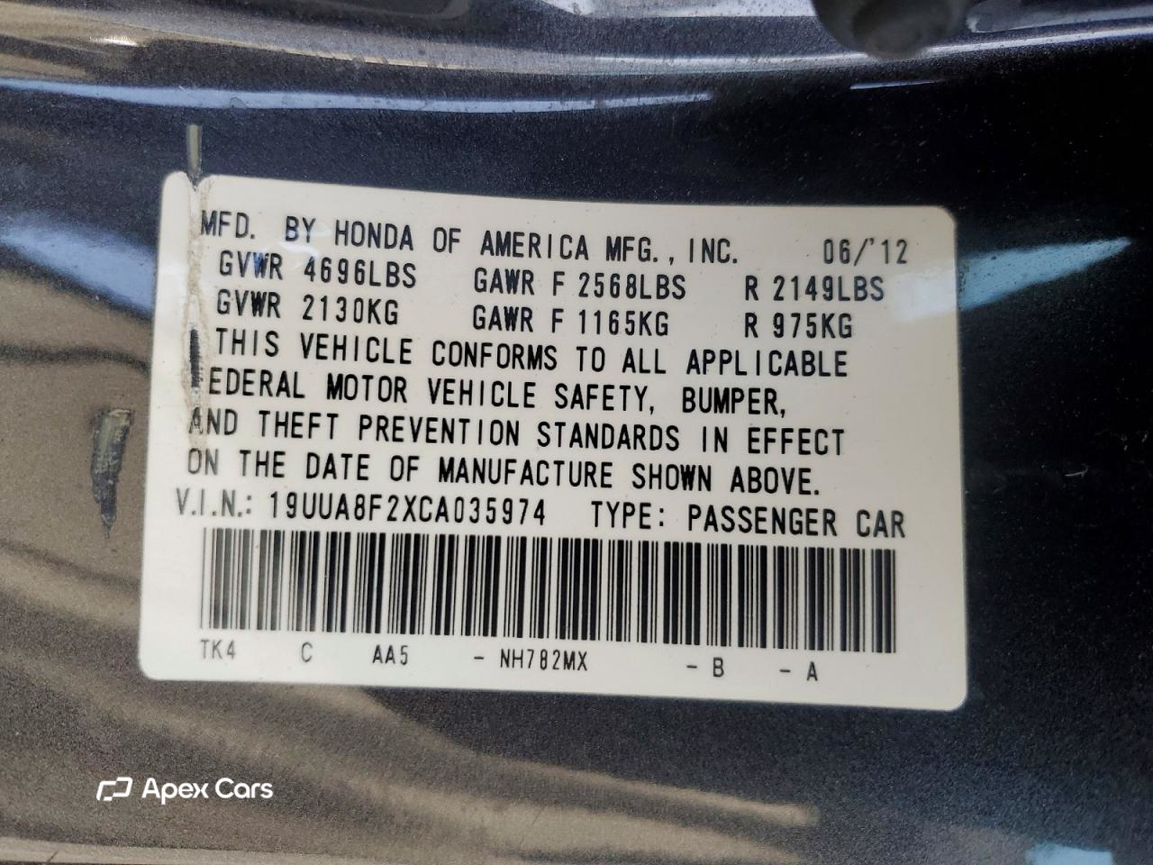 Acura TL 2012