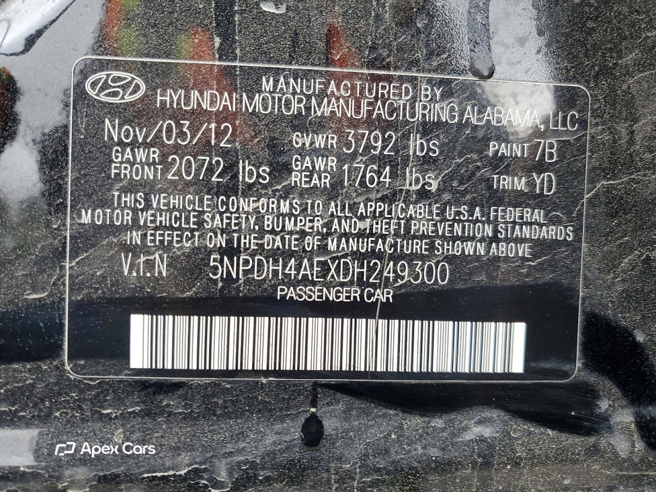 Hyundai Elantra 2013