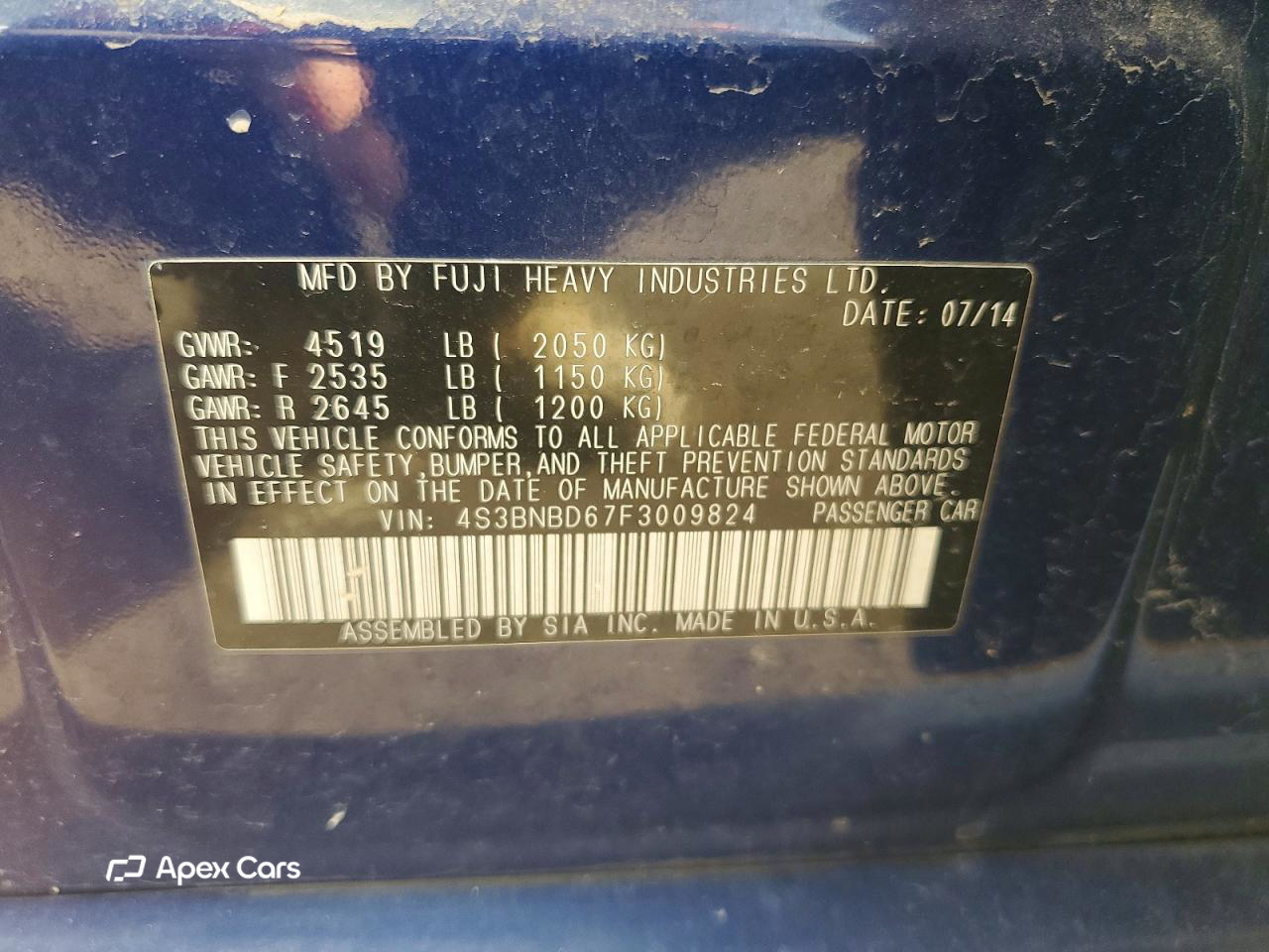 Subaru Legacy 2015