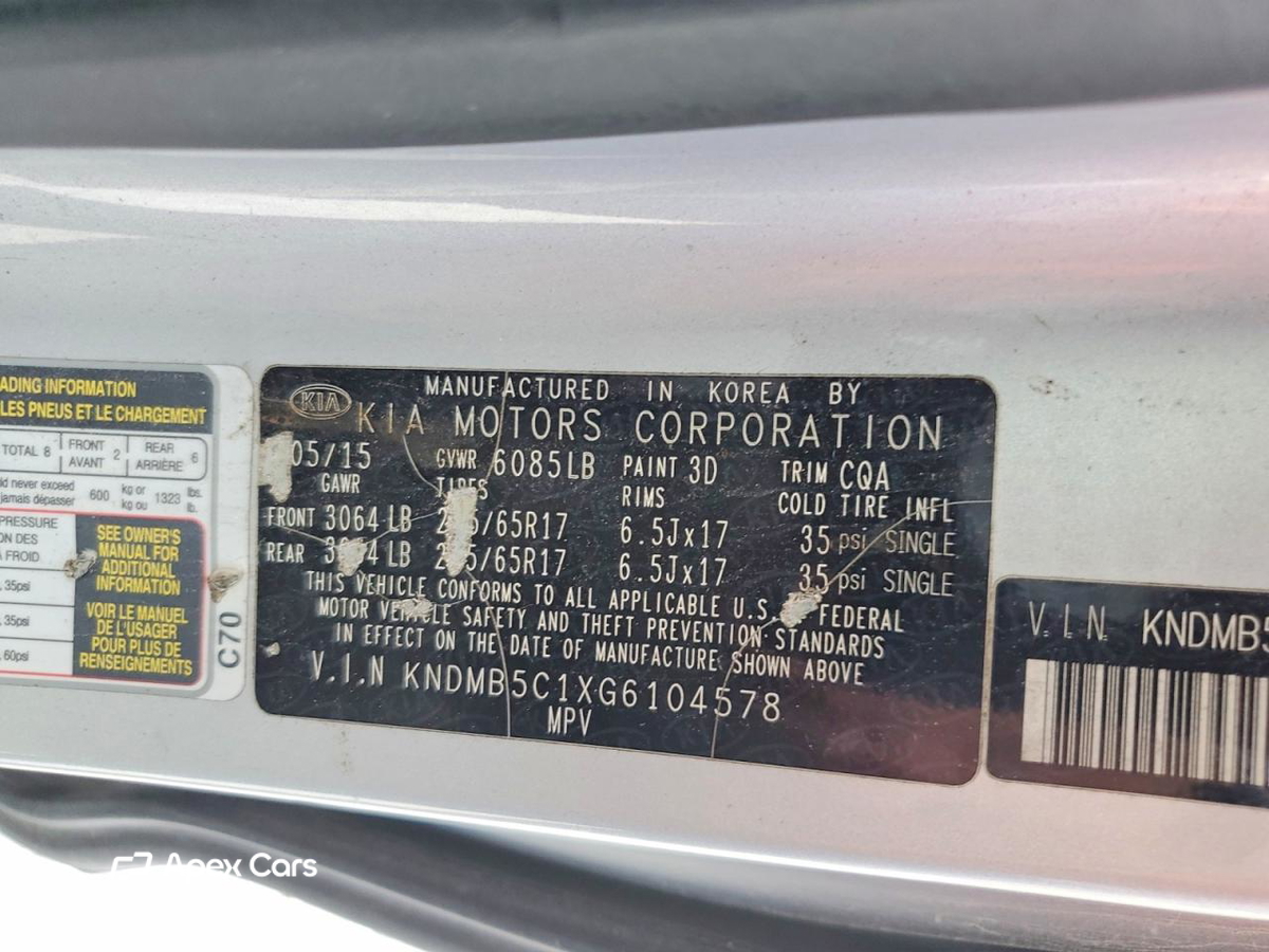Kia Sedona 2016