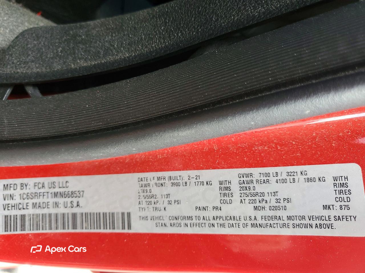 RAM 1500 2021