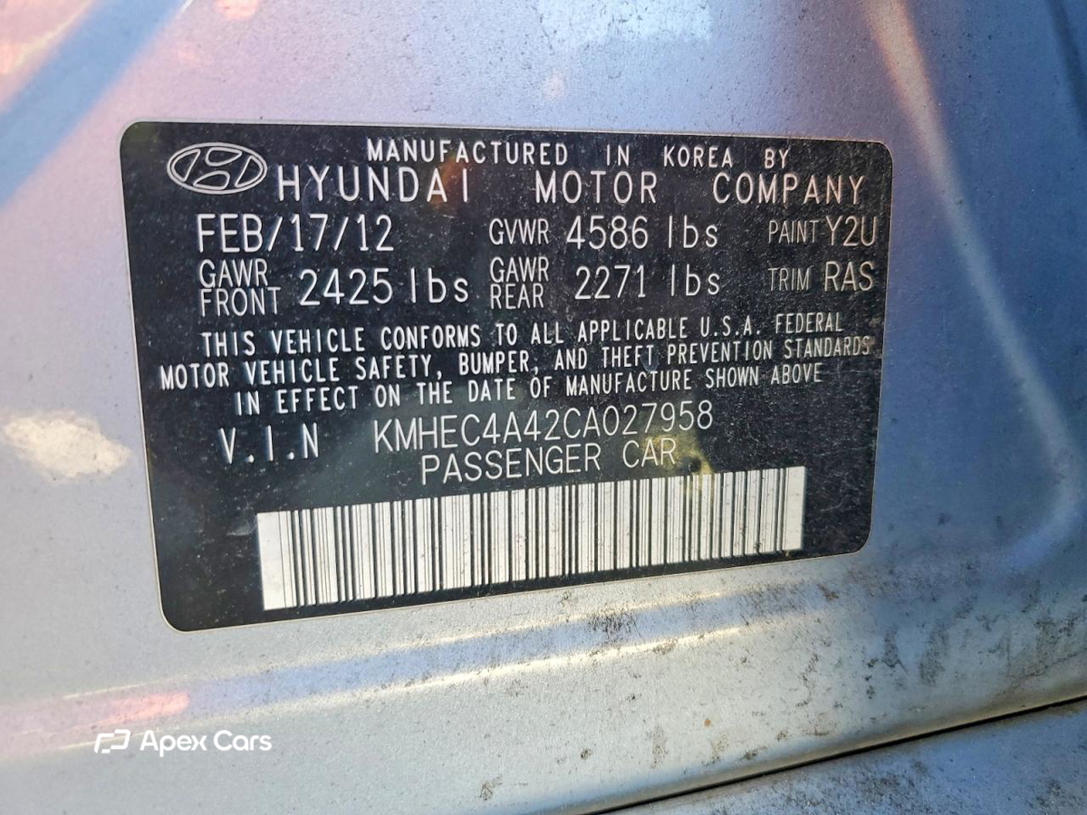 Hyundai Sonata 2012
