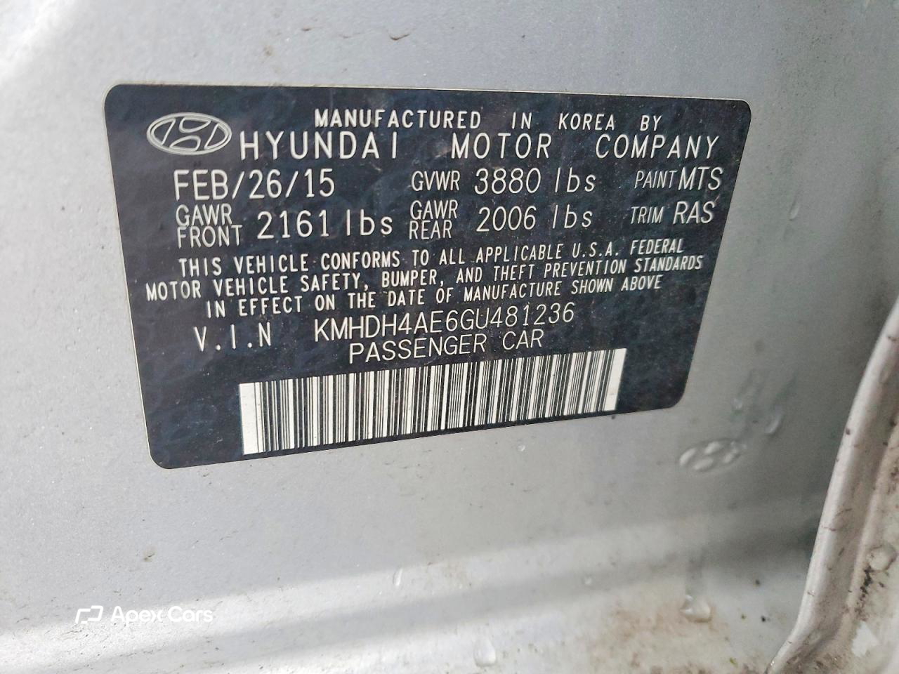 Hyundai Elantra 2016