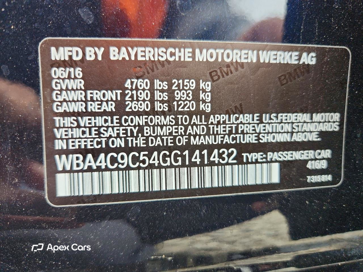 BMW Series 4 2016