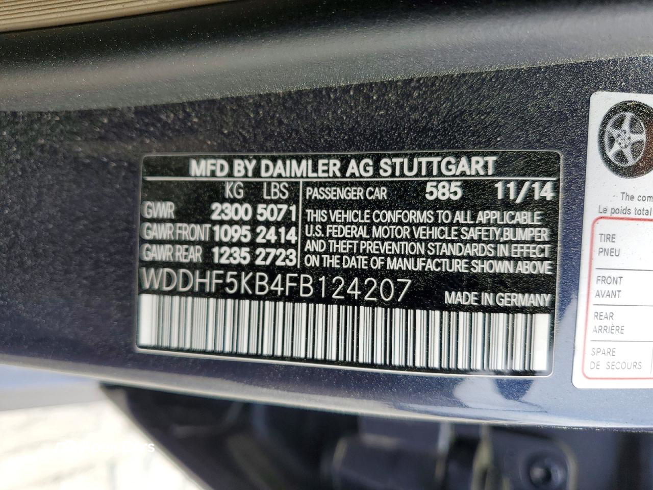 Mercedes-Benz E-klasse 2015