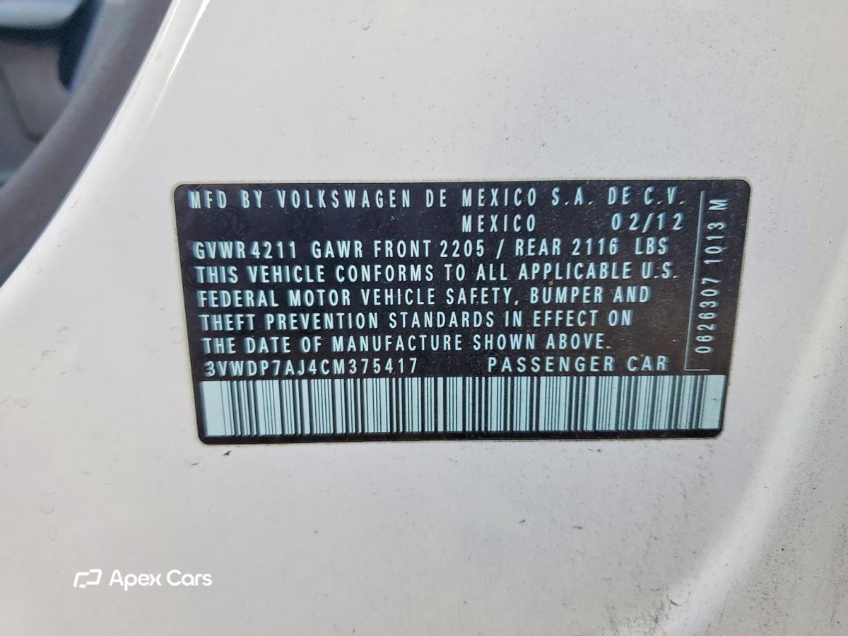 Volkswagen Jetta 2012