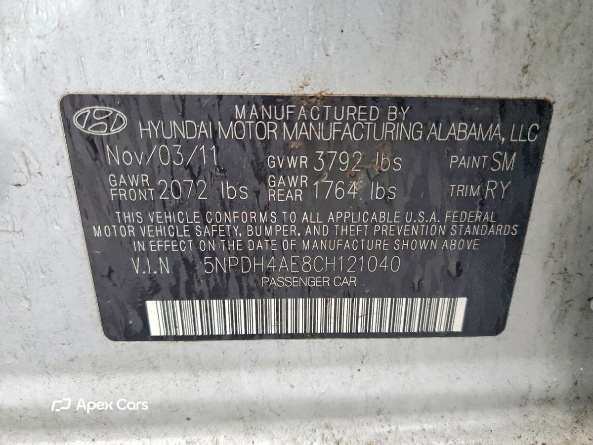 Hyundai Elantra 2012