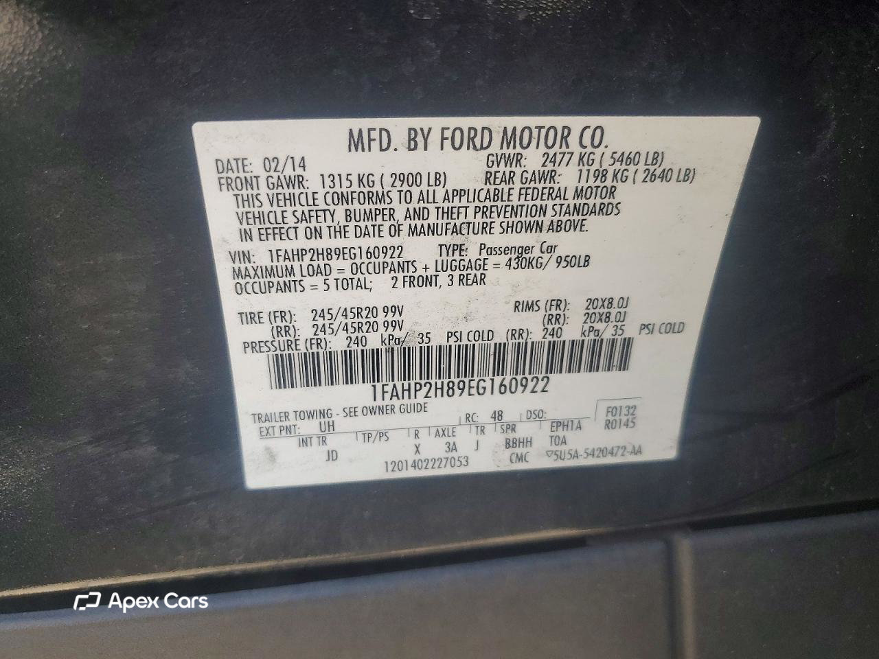 Ford Taurus 2014