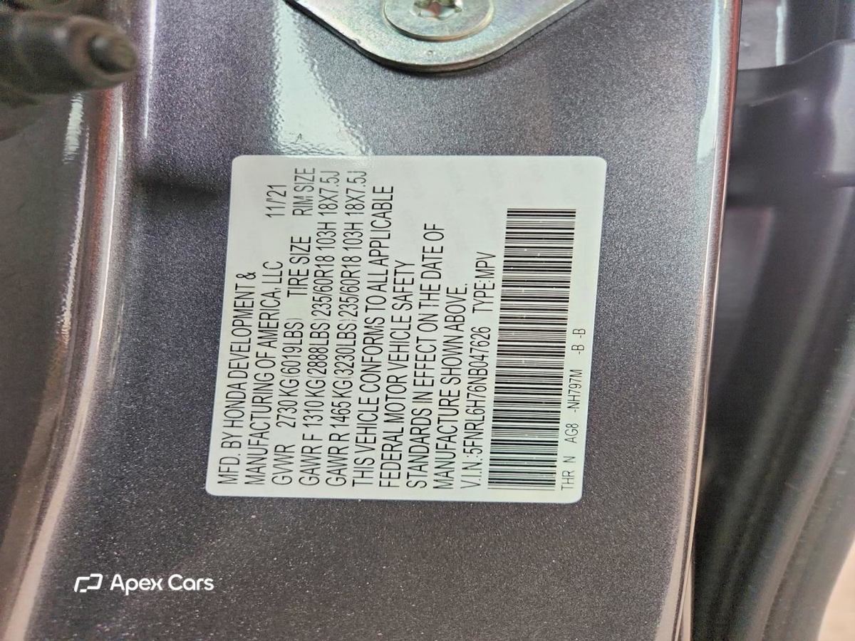 Honda Odyssey 2022