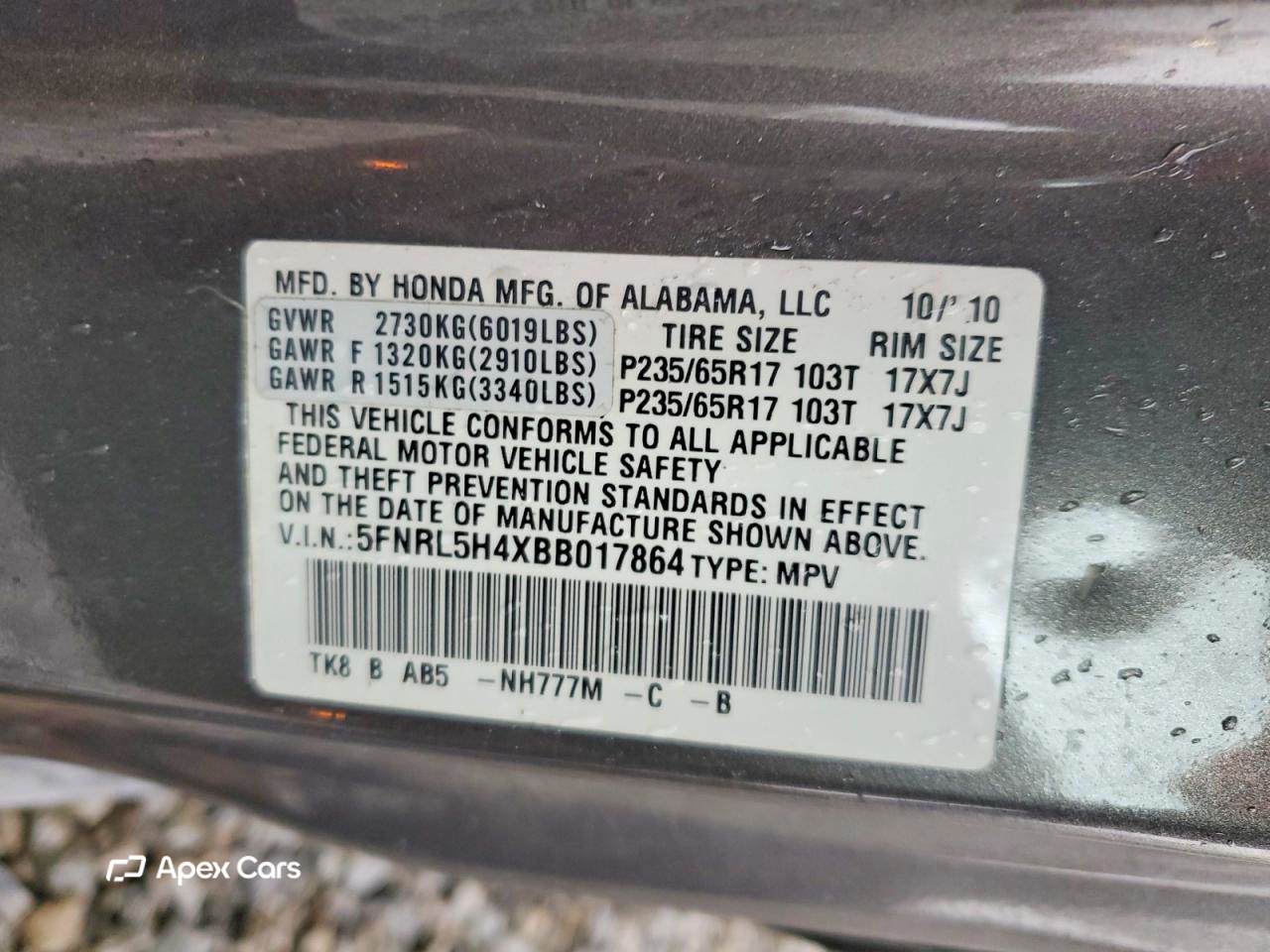 Honda Odyssey 2011