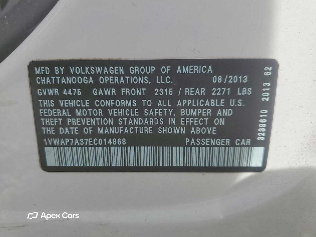 Volkswagen Passat 2014